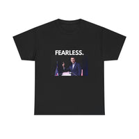 Charlie Kirk "Fearless" Tee – Unisex 100% Cotton T-Shirt | Bold Statement, Everyday Comfort