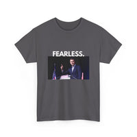 Charlie Kirk "Fearless" Tee – Unisex 100% Cotton T-Shirt | Bold Statement, Everyday Comfort