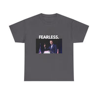 Charlie Kirk "Fearless" Tee – Unisex 100% Cotton T-Shirt | Bold Statement, Everyday Comfort